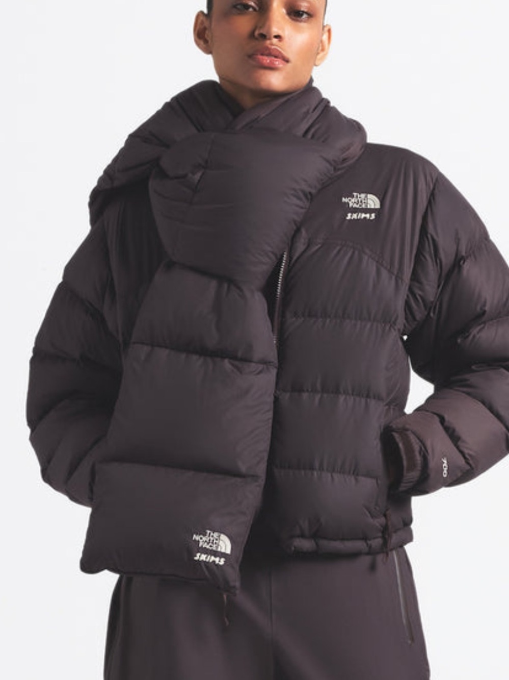 The North Face x Sxims Nuptse Scarf in Phoenix